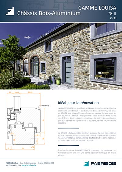 Gamme LOUISA<br />
Rénovation