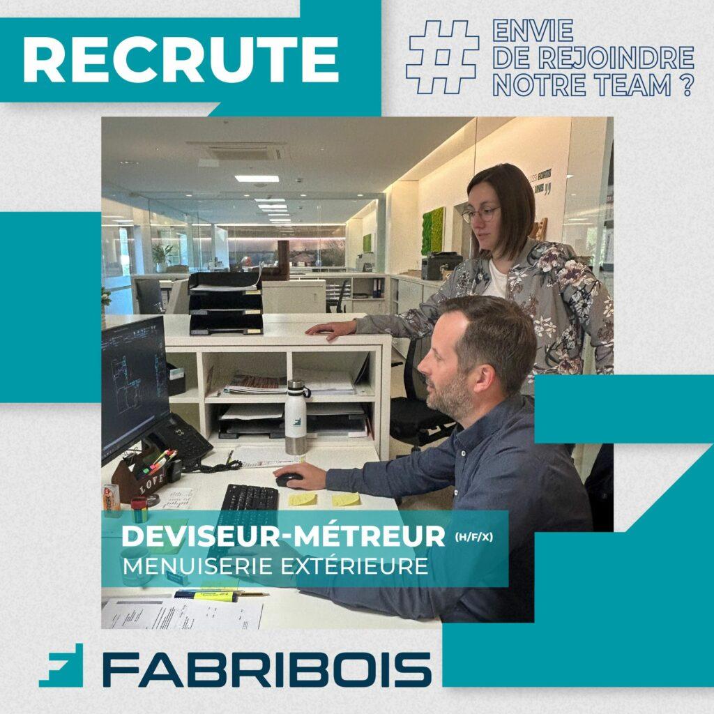 Visuel pour la recherche d'un deviseur-métreur (H/F/X) au sein de Fabribois